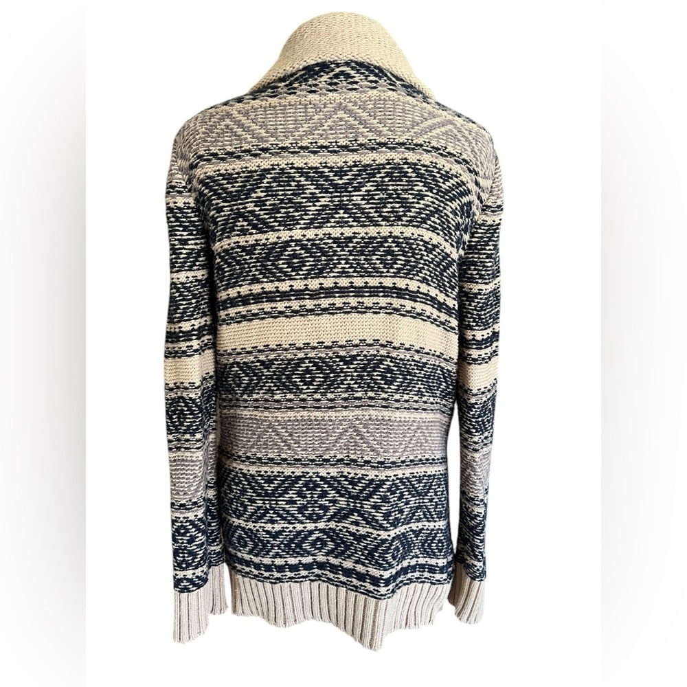 RUBBISH Aztec Geometric Stripes Knit Cardigan Sweater Women’s L Funky Academic - Picture 6 of 10